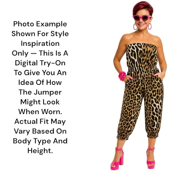 Vintage Drama Gold Strapless Leopard Jumper Romper USA Made Y2K  Bimbo Mob Wife - Picture 13 of 15
